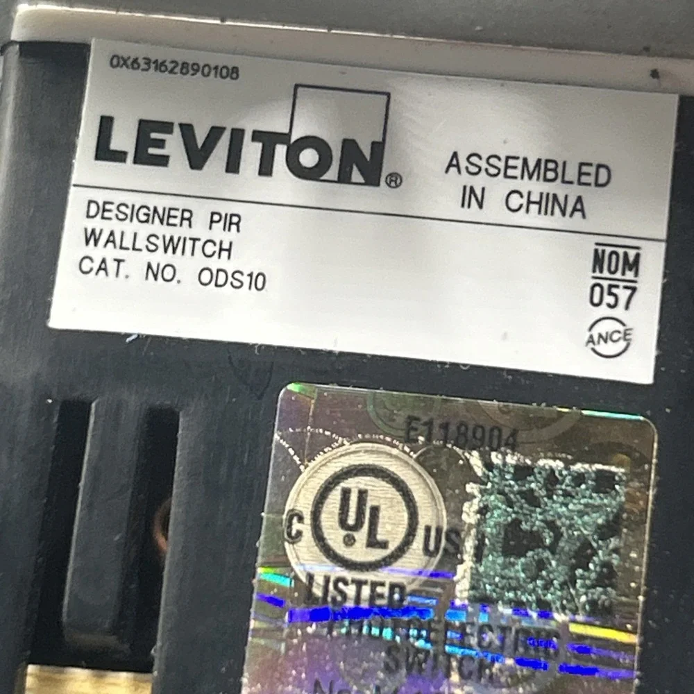 Leviton designer pir